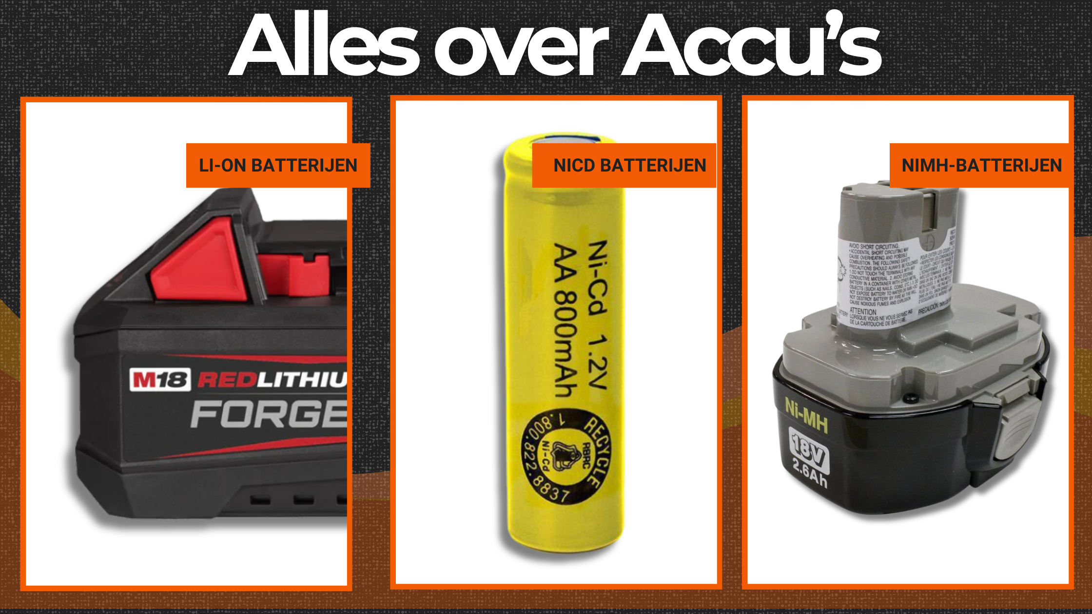 Waar moet u op letten bij het kopen van een accu of een acculader?