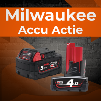 Collection image for: Milwaukee Gratis Accu – Gratis accu bij aankoop van een M12- of M18-machine