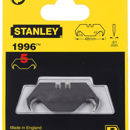 STANLEY RESERVE MESJES - 5 STUKS                ZONDER GATEN 1996
