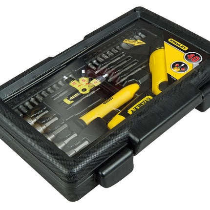 Stanley 38 Delige Pistoolgreep Ratel-Bitset – 0-63-038