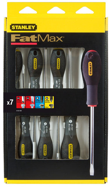 Stanley Fatmax Schroevendraaierset 7-Delig - Standaard/parallel/phillips/pozidri – 0-65-438