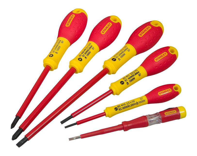 Stanley Fatmax VDE-Schroevendraaierset 6-Delig - Parallel/phillips en Spanningsz – 0-65-441