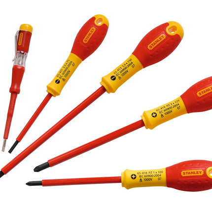 Stanley Fatmax VDE-Schroevendraaierset 6-Delig - Parallel/pozidriv en Spanningsz – 0-65-443