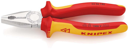 KNIPEX KOMBI-TANG VDE 180MM             VERCHROOMD/COMFORT
