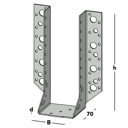 GB Raveeldrager Zwaar 500/75x212mm - 0786605.0020