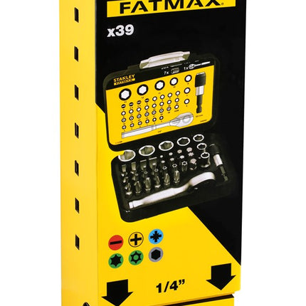 Stanley Bitset Expert PRO 1/4" - Ratelsleutel (40 Delig) – 1-13-906