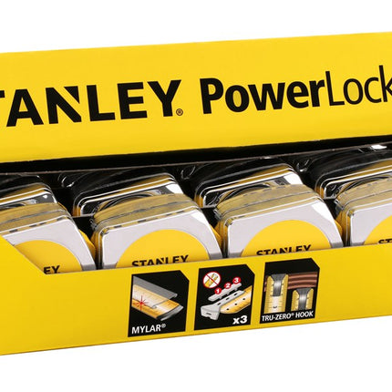 STANLEY ROLBANDMAAT POWERLOCK 10M - 25MM
