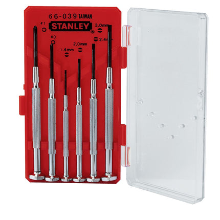 STANLEY HORLOGEMAKERSCHROEVEDRAAIERSET  6-DELIG