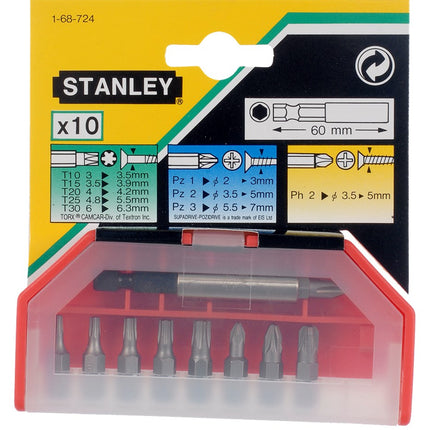 Stanley Assortiment BITS 10 Delig – 1-68-724