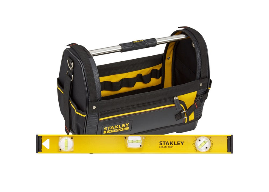 Stanley Fatmax OPEN Gereedschapstas + Waterpas – 1-93-951SBL