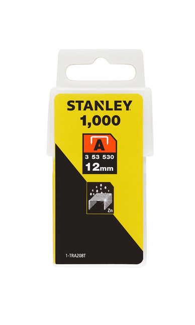 Stanley Nieten 12mm TYPE A - 1000 stuks – 1-TRA208T