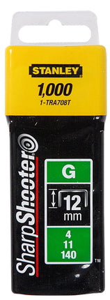 Stanley Nieten 12mm TYPE G - 1000 stuks – 1-TRA708T