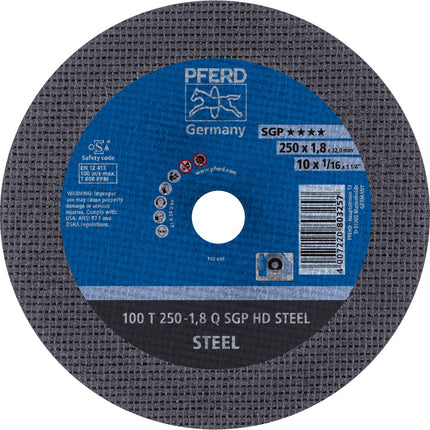 Afbeelding PFERD TOOLS doorslijpschijf voor stationair gebruik 100 T SGP HD STEEL