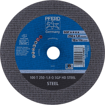 Afbeelding PFERD TOOLS doorslijpschijf voor stationair gebruik 100 T SGP HD STEEL