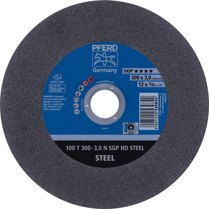 Afbeelding PFERD TOOLS doorslijpschijf voor stationair gebruik 100 T SGP HD STEEL