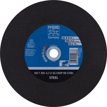 Afbeelding PFERD TOOLS doorslijpschijf voor stationair gebruik 100 T SG CHOP HD STEEL