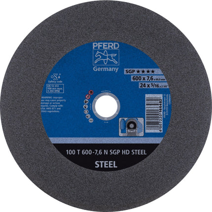 Afbeelding PFERD TOOLS doorslijpschijf voor stationair gebruik 100 T SGP HD STEEL