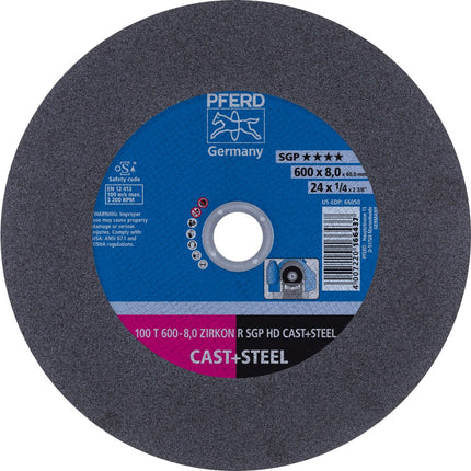 Afbeelding PFERD TOOLS doorslijpschijf voor stationair gebruik 100 T SGP HD CAST+STEEL