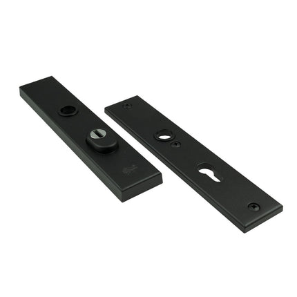 Veiligheidslangschild met kerntrekbeveiliging aluminium mat zwart Oxloc