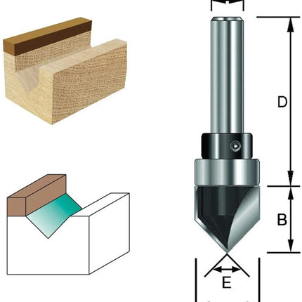 ENT V-Groeffrees 90 GR. M/lager D=8 – 7912180