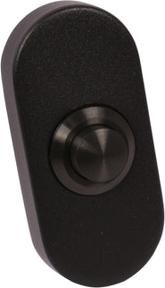 Beldrukker ovaal rvs mat zwart  Oxloc