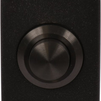 Beldrukker ovaal rvs mat zwart  Oxloc