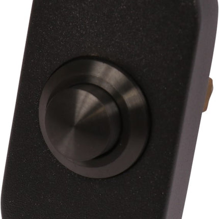 Beldrukker ovaal rvs mat zwart  Oxloc