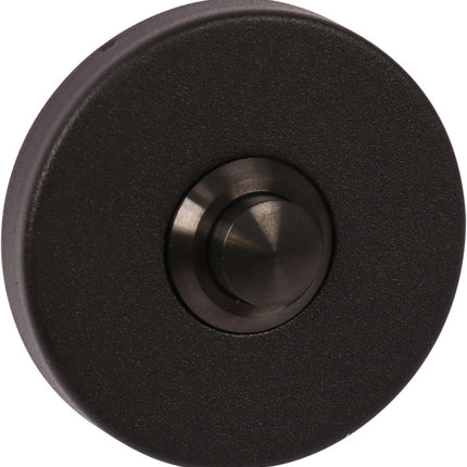 Beldrukker rond rvs mat zwart  Oxloc