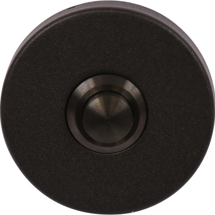 Beldrukker rond rvs mat zwart  Oxloc