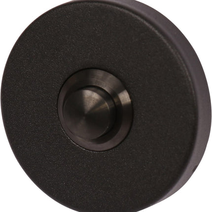 Beldrukker rond rvs mat zwart  Oxloc