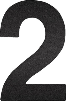 Huisnummer rvs mat zwart Oxloc