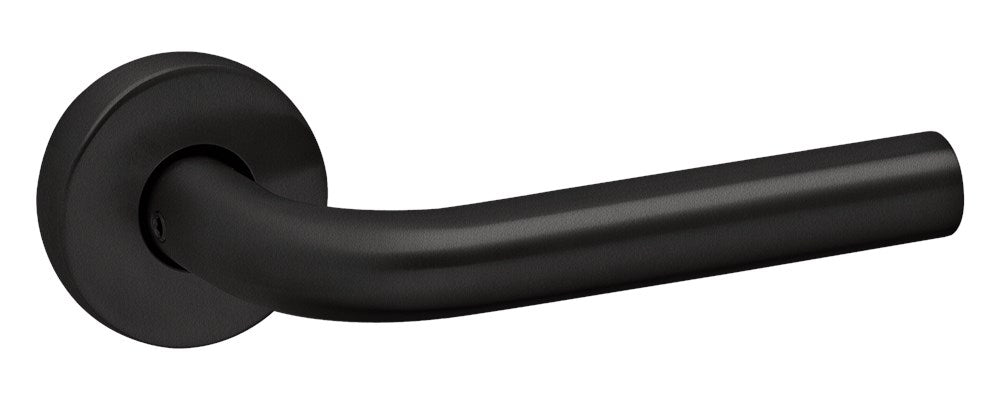 Deurkruk met rozet op kunststof onderrozet  Oxloc