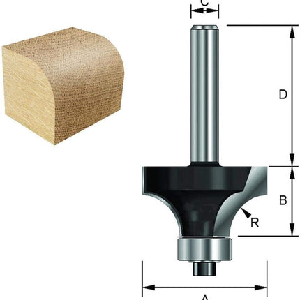 Afrondfrees R=6 Mm+lager D=6 – 7914208