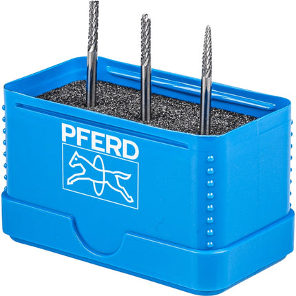 Afbeelding PFERD TOOLS set hardmetalen stiftfrezen voor universeel gebruik, vertanding 3 plus SET 1504 Z3P 3TLG