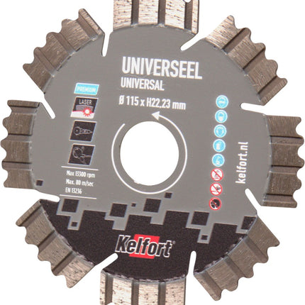 Diamantzaagblad universeel Kelfort