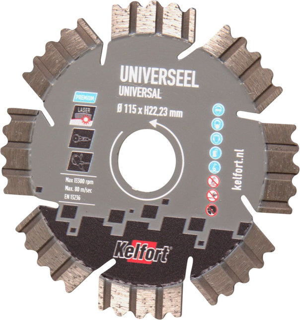Diamantzaagblad universeel Kelfort
