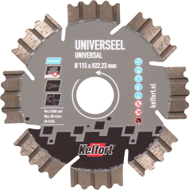Diamantzaagblad universeel Kelfort