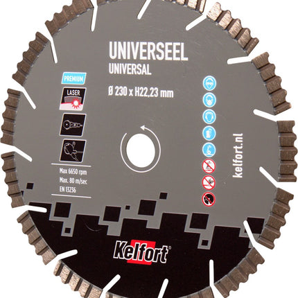 Diamantzaagblad universeel Kelfort