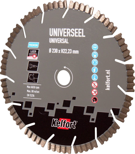 Diamantzaagblad universeel Kelfort