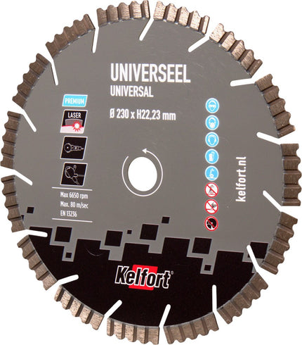 Diamantzaagblad universeel Kelfort