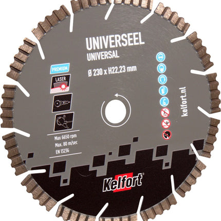 Diamantzaagblad universeel Kelfort
