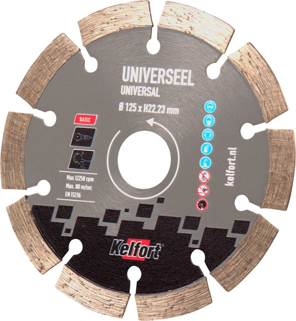 Diamantzaagblad universeel Kelfort
