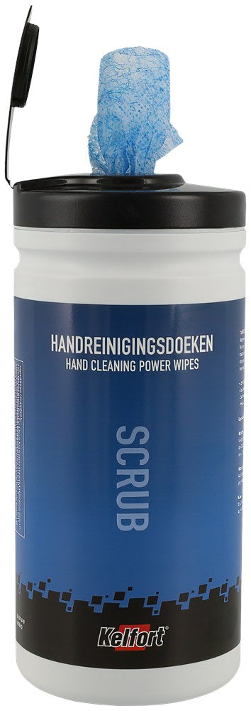Handreinigingsdoeken met scrub Kelfort