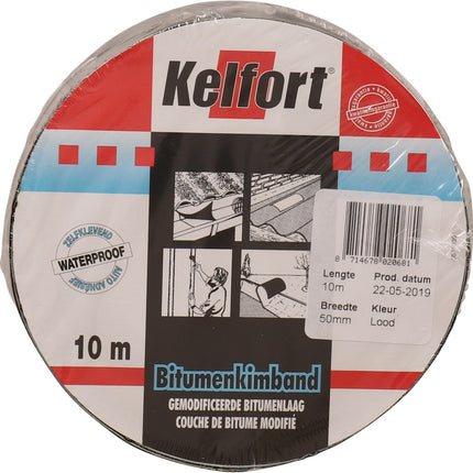 Bitumenkimband loodkleurig Kelfort