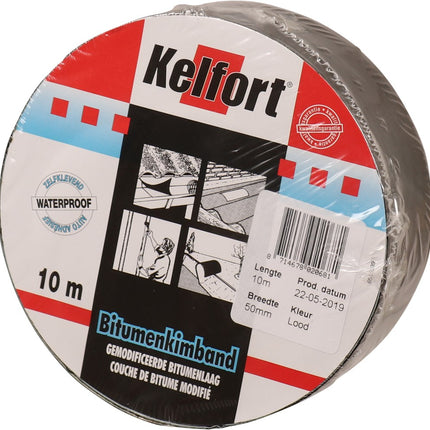 Bitumenkimband loodkleurig Kelfort