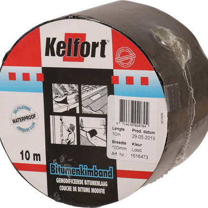 Bitumenkimband loodkleurig Kelfort
