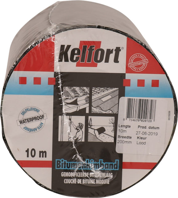 Bitumenkimband loodkleurig Kelfort