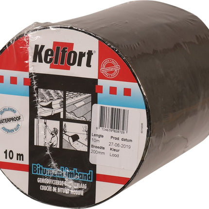 Bitumenkimband loodkleurig Kelfort