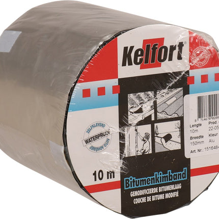 Bitumenkimband aluminiumkleurig Kelfort