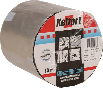 Bitumenkimband aluminiumkleurig Kelfort